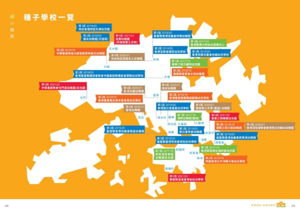 由第一屆的5間至2021-2022第五屆，種子學校累積數目已達32間，有你熟悉的一間嗎？