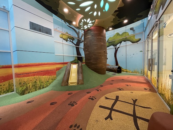 Monash Children's Hospital 有可供自由任玩的滑梯遊樂裝置。