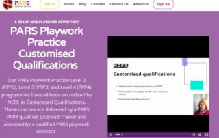 安妮馬登智樂學院舉辦的遊戲工作實踐(PARS 模式)證書課程 - 進階班(PARS Playwork Practice Level 3 (NCFE Customised Qualification))，由英國遊戲工作培訓權威機構Common Threads授權，此課程並獲英國NCFE客制化認證。
