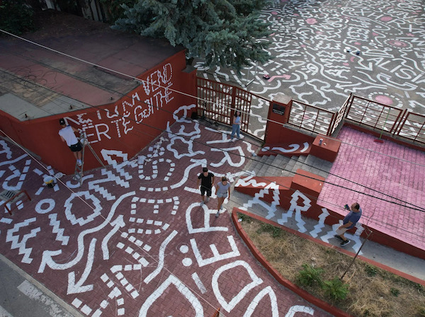 In the Tirana School Streets initiative by Mr Simon Battisti, names of the students were incorporated directly into the graffiti-inspired artwork, providing literal space for the children on the site and cementing their sense of belonging in their neighborhood.