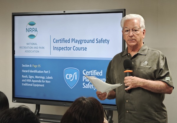 安妮馬登智樂學院的Certified Playground Safety Inspector (CPSI) Certification Program實體課程，由跨國權威Mr Kenneth S. Kutska親臨本港授課。