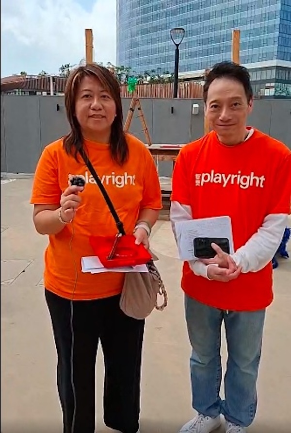 執行委員會名譽司庫李伯衡先生為 facebook 現場直播出心出力。